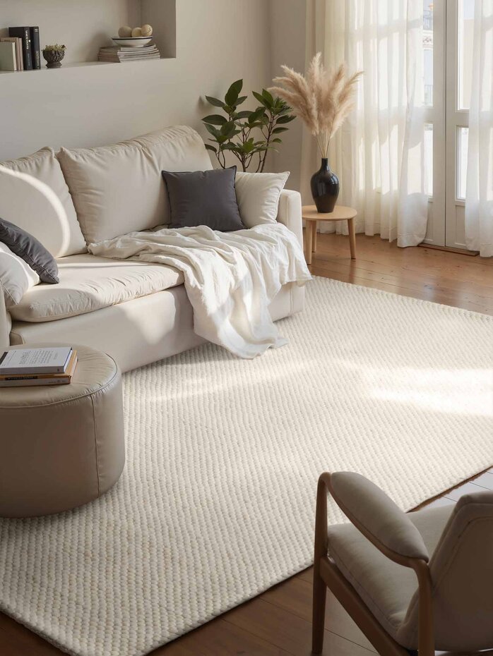 Wollen vloerkleed - Lyon Creme Wollen vloerkleed - Lyon Creme