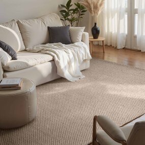 Elle Decoration Wollen vloerkleed - Lyon Beige Elle Decoration Wollen vloerkleed - Lyon Beige