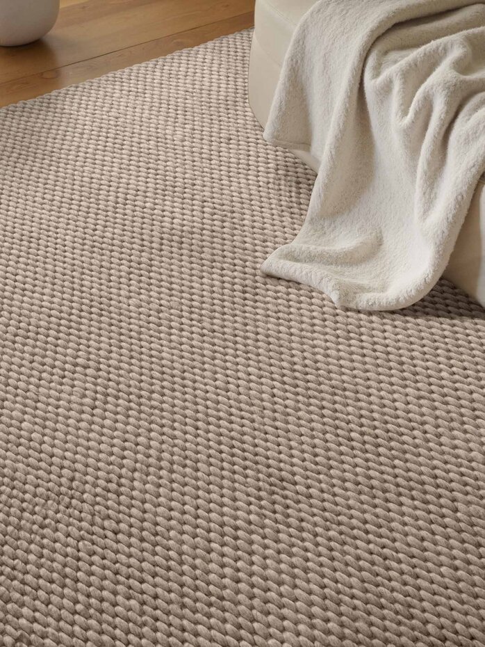 Wollen vloerkleed - Lyon Beige Wollen vloerkleed - Lyon Beige