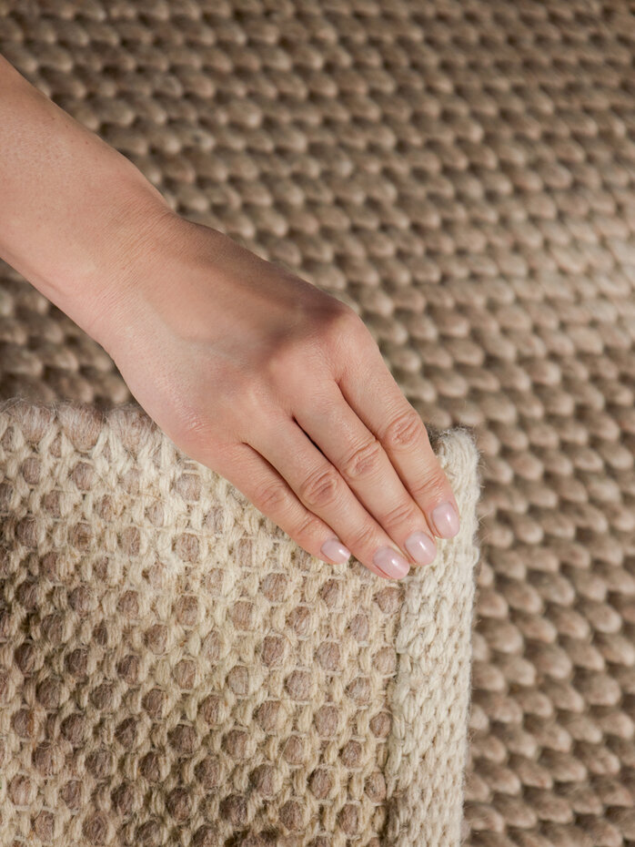 Wollen vloerkleed - Lyon Beige Wollen vloerkleed - Lyon Beige