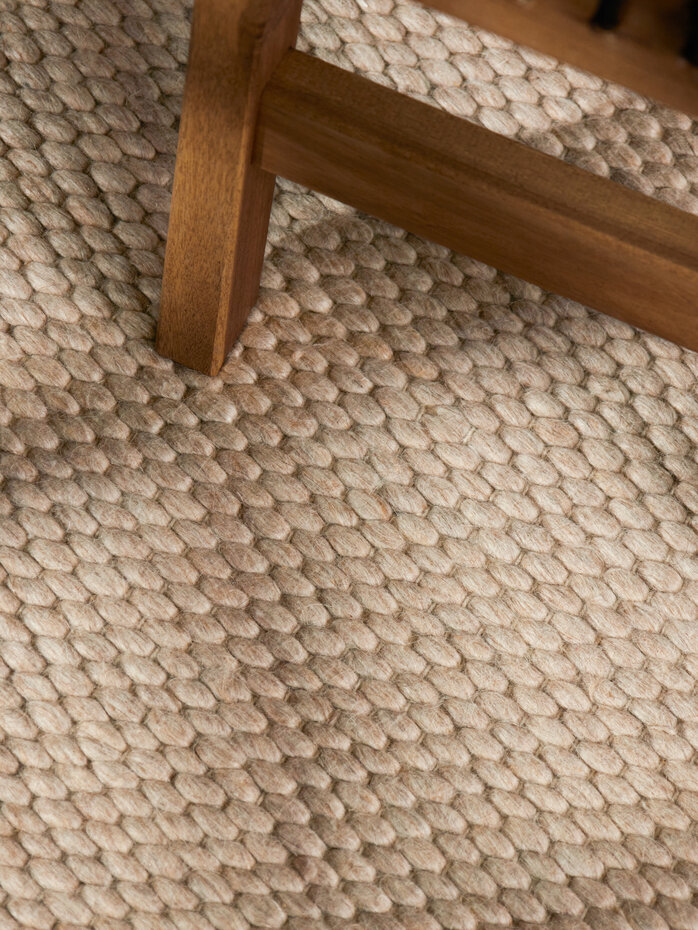 Wollen vloerkleed - Lyon Beige Wollen vloerkleed - Lyon Beige