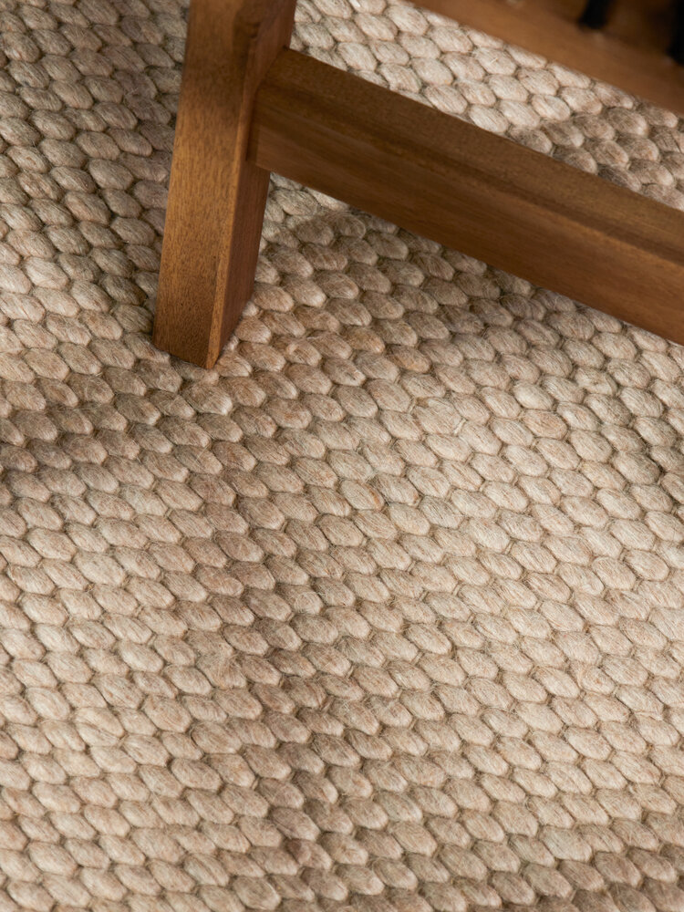Wollen vloerkleed - Lyon Beige Wollen vloerkleed - Lyon Beige