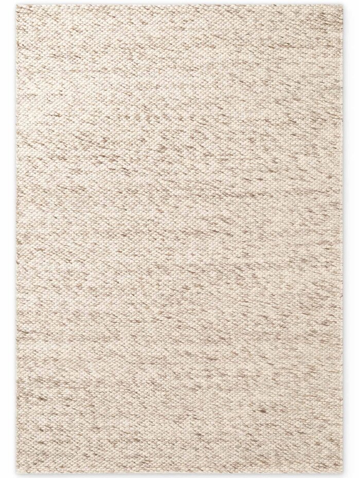 Wollen vloerkleed - Lyon Creme/Bruin Wollen vloerkleed - Lyon Creme/Bruin