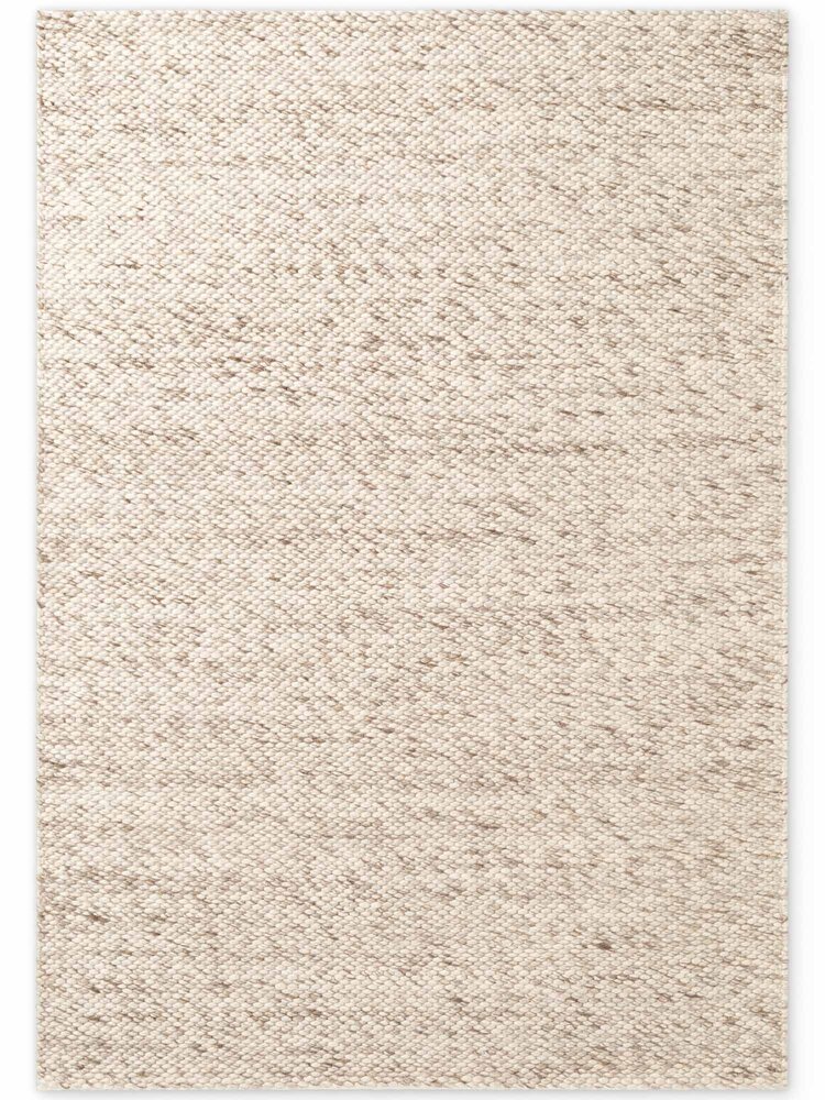 Wollen vloerkleed - Lyon Creme/Bruin Wollen vloerkleed - Lyon Creme/Bruin