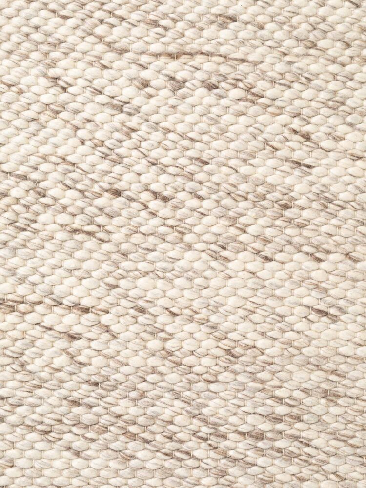 Wollen vloerkleed - Lyon Creme/Bruin Wollen vloerkleed - Lyon Creme/Bruin