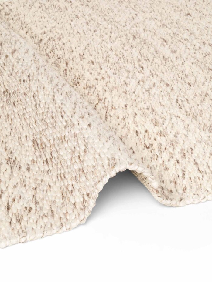 Wollen vloerkleed - Lyon Creme/Bruin Wollen vloerkleed - Lyon Creme/Bruin