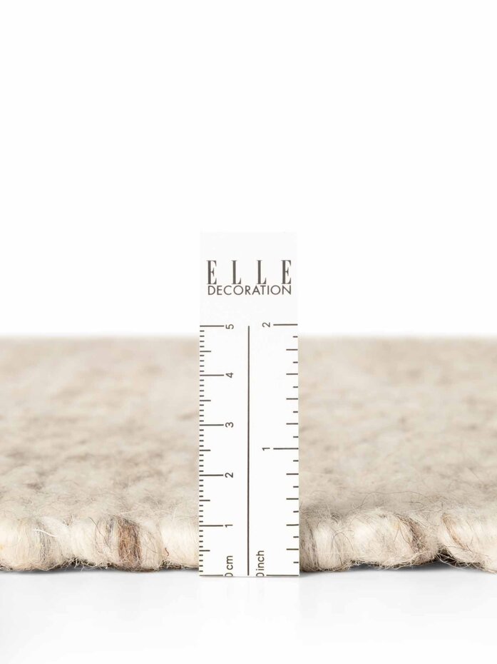 Wollen vloerkleed - Lyon Creme/Bruin Wollen vloerkleed - Lyon Creme/Bruin