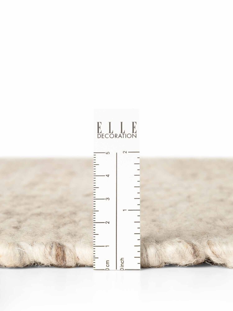 Wollen vloerkleed - Lyon Creme/Bruin Wollen vloerkleed - Lyon Creme/Bruin