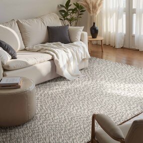 Elle Decoration Wollen vloerkleed - Lyon Creme/Grijs Elle Decoration Wollen vloerkleed - Lyon Creme/Grijs