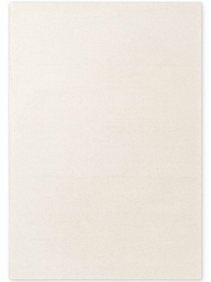Wollen vloerkleed - Puristic Boucle Naturel Wit Wollen vloerkleed - Puristic Boucle Naturel Wit