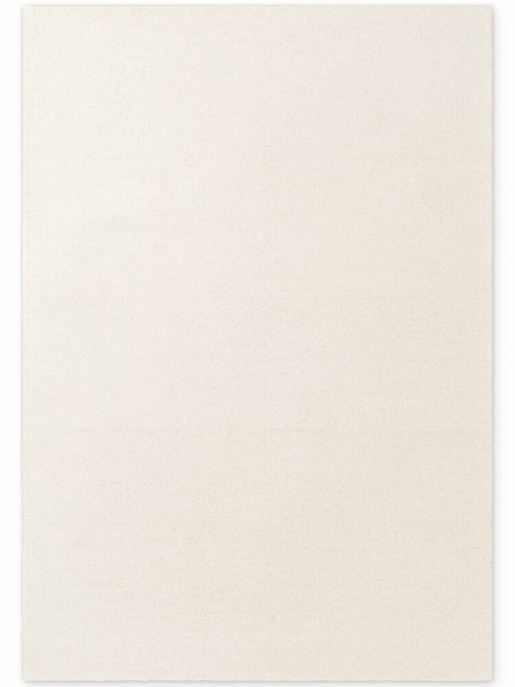Wollen vloerkleed - Puristic Boucle Naturel Wit Wollen vloerkleed - Puristic Boucle Naturel Wit