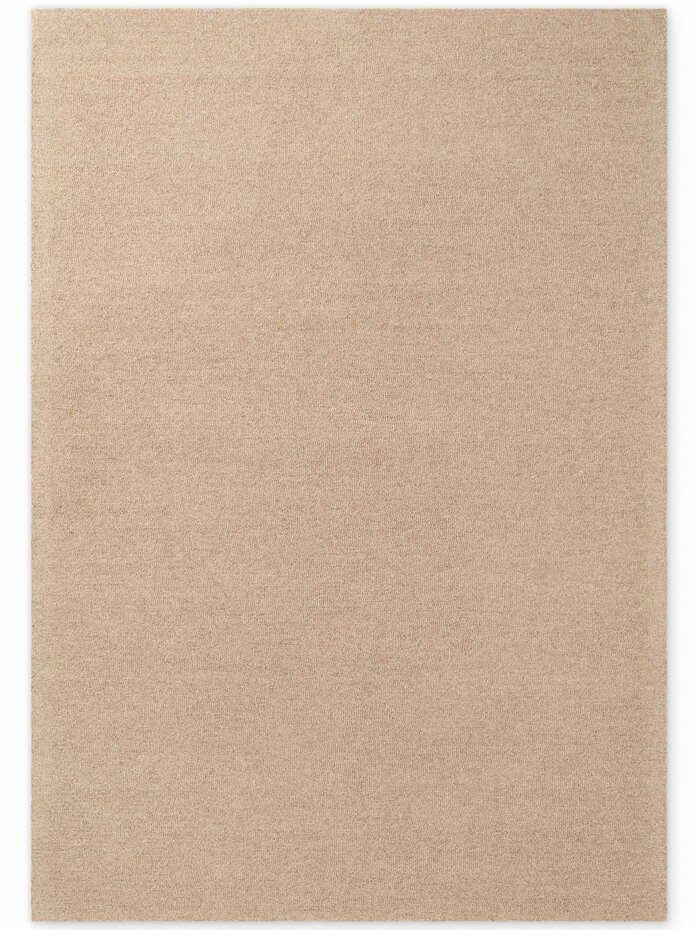 Wollen vloerkleed - Puristic Boucle Beige Wollen vloerkleed - Puristic Boucle Beige