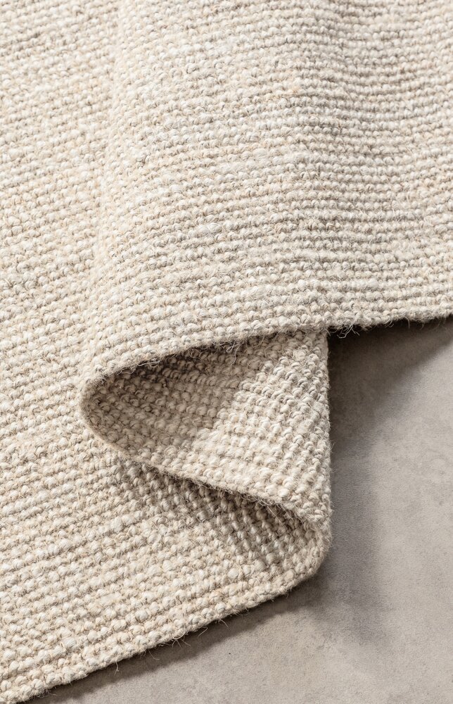 Handgeweven Jute vloerkleed - Bouclé Jaipur Wit Handgeweven Jute vloerkleed - Bouclé Jaipur Wit