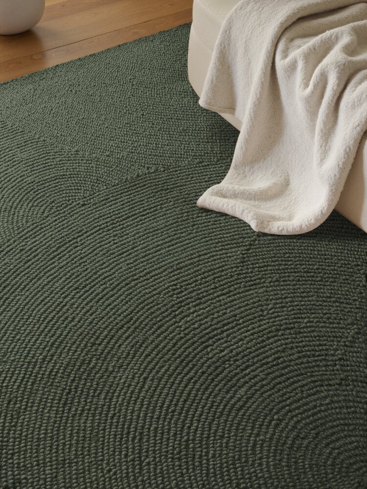 Wollen Japandi vloerkleed - Calmio Groen Wollen Japandi vloerkleed - Calmio Groen
