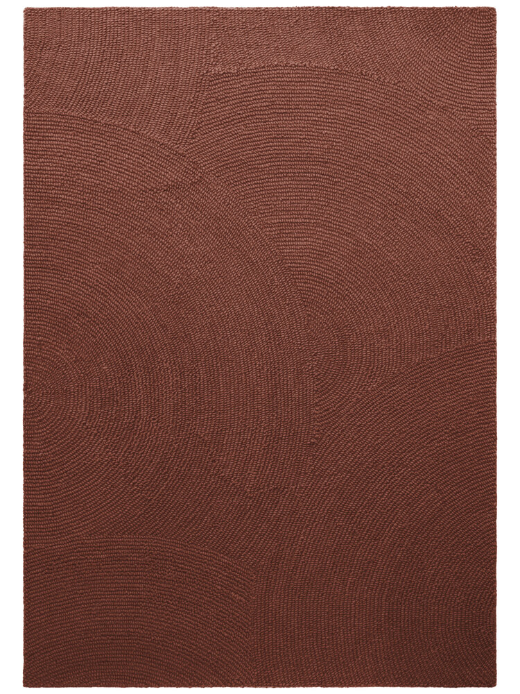 Wollen Japandi vloerkleed - Calmio Terracotta Wollen Japandi vloerkleed - Calmio Terracotta