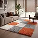 Hoogpolig vloerkleed -candy Shaggy Oranje Geblokt Hoogpolig vloerkleed -candy Shaggy Oranje Geblokt