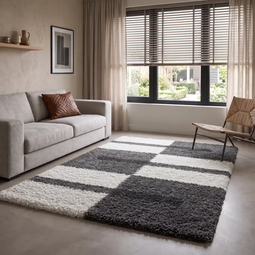 Manhattan Shaggy vloerkleed - lichtgrijs Manhattan Shaggy vloerkleed - lichtgrijs