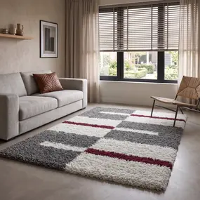Manhattan Shaggy vloerkleed - rood
