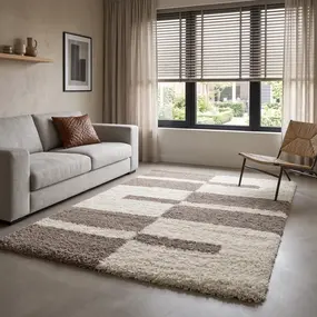 Manhattan Shaggy vloerkleed - Beige Manhattan Shaggy vloerkleed - Beige
