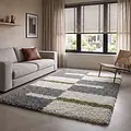 Manhattan Shaggy vloerkleed - Groen