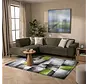 Kristal Modern Groen vloerkleed