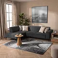 Kristal Modern grijs vloerkleed
