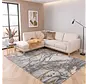 Alba Modern Grijs / Goud vloerkleed - Marmer Design