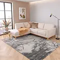 Alba Modern Grijs vloerkleed - Marmer Design