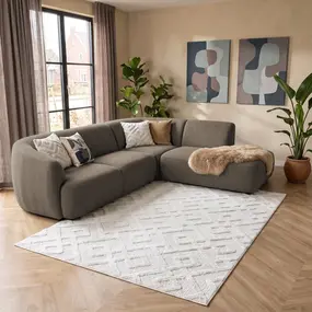 Sofia Modern Crème vloerkleed