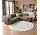 Sofia Modern Crème/Grijs Rond vloerkleed