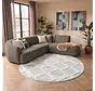Sofia Modern Crème/Grijs Rond vloerkleed
