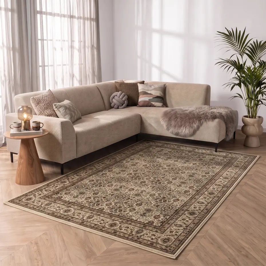 Bukhara Klassiek Beige vloerkleed - Oosters Motief