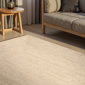Jute vloerkleed - Juno Wit Jute vloerkleed - Juno Wit