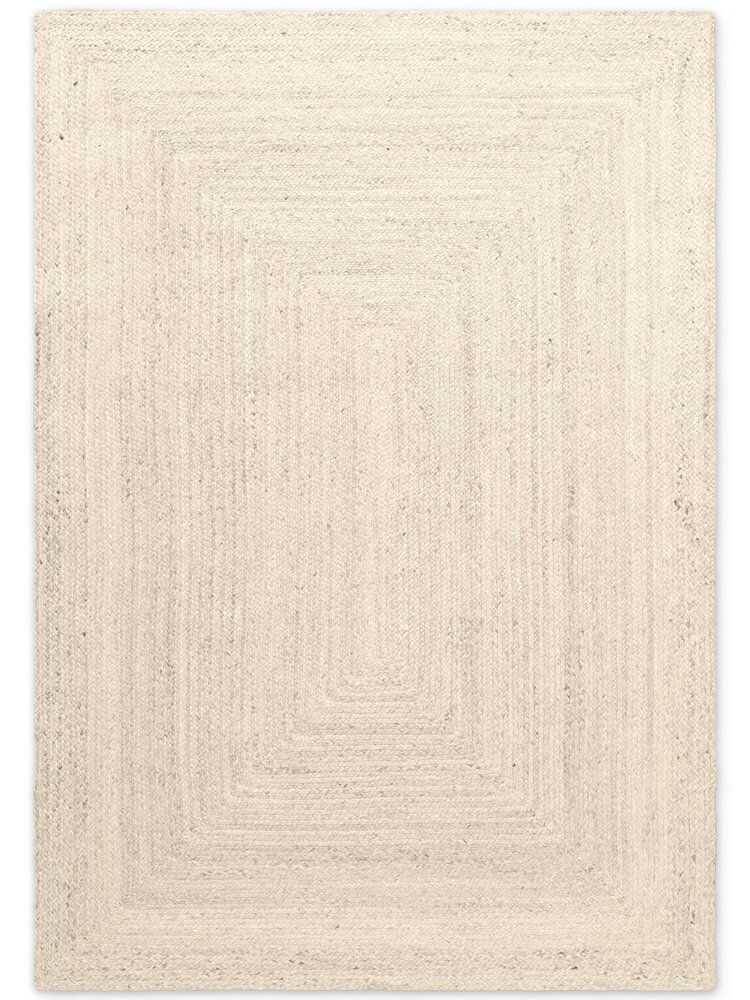 Jute vloerkleed - Juno Wit Jute vloerkleed - Juno Wit