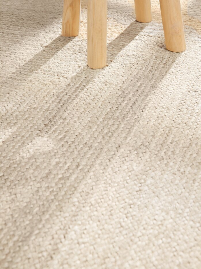 Jute vloerkleed - Juno Wit Jute vloerkleed - Juno Wit