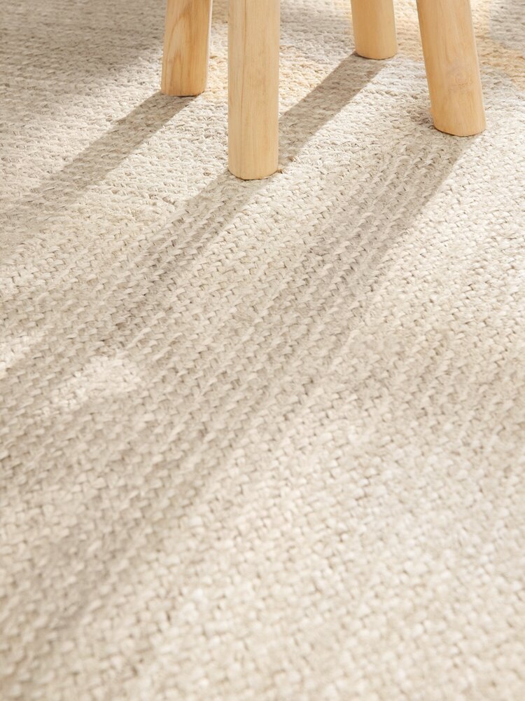 Jute vloerkleed - Juno Wit Jute vloerkleed - Juno Wit
