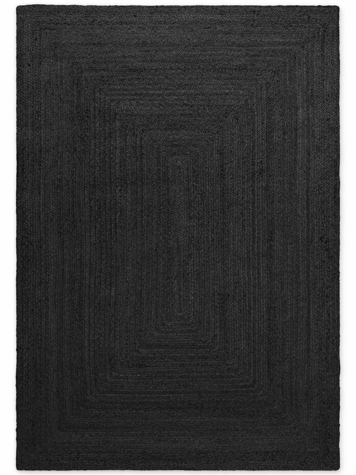 Jute vloerkleed - Juno Zwart Jute vloerkleed - Juno Zwart