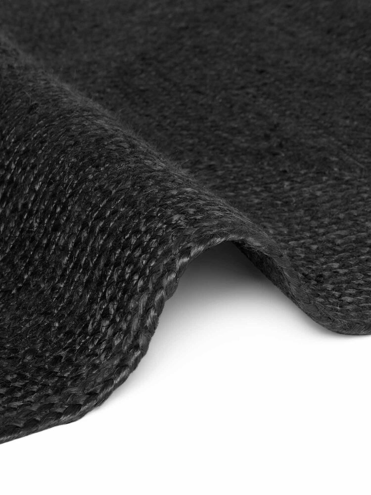 Jute vloerkleed - Juno Zwart Jute vloerkleed - Juno Zwart