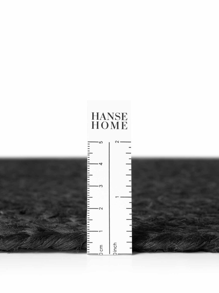Jute vloerkleed - Juno Zwart Jute vloerkleed - Juno Zwart