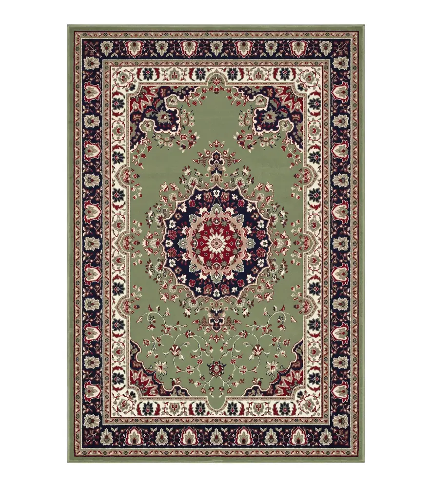 Klassiek vloerkleed - Tabriz Perzisch Groen Klassiek vloerkleed - Tabriz Perzisch Groen