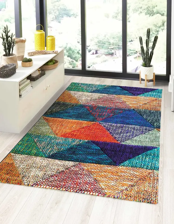 Geometrisch vloerkleed - Talamone Kleurrijk