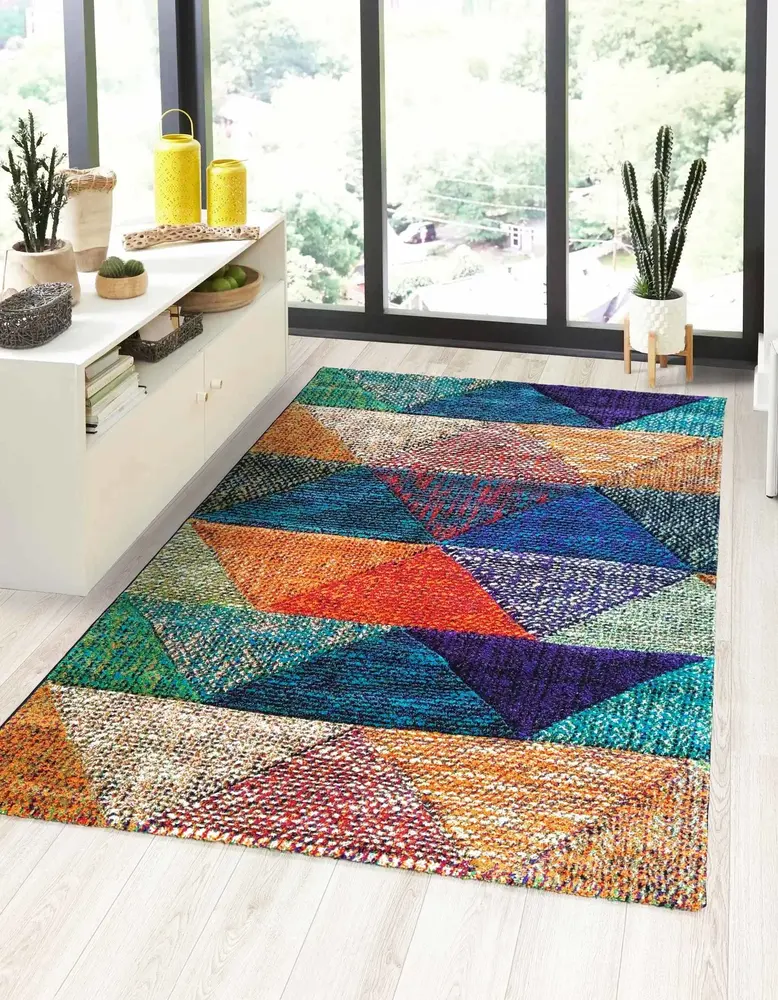 Geometrisch vloerkleed - Talamone Kleurrijk