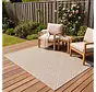 Tenedo Indoor & Outdoor Beige vloerkleed - Geruit