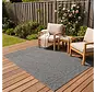 Tenedo Indoor & Outdoor Grijs vloerkleed - Geruit