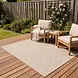 Tenedo Indoor & Outdoor Beige vloerkleed - Geruit Tenedo Indoor & Outdoor Beige vloerkleed - Geruit
