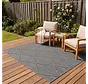 Tenedo Indoor & Outdoor Grijs vloerkleed - Geruit