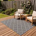 Tenedo Indoor & Outdoor Grijs vloerkleed - Barok Design
