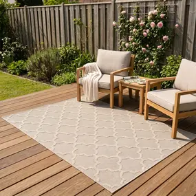 Tenedo Indoor & Outdoor Beige vloerkleed - Barok Design Tenedo Indoor & Outdoor Beige vloerkleed - Barok Design