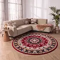 Rond klassiek vloerkleed - Tabriz Perzisch Rood