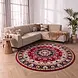 Rond klassiek vloerkleed - Tabriz Perzisch Rood Rond klassiek vloerkleed - Tabriz Perzisch Rood